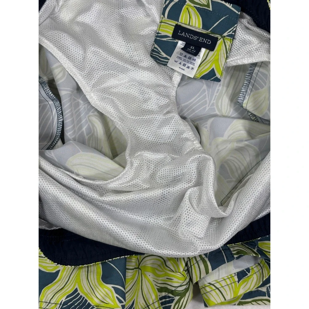 Lands' End Swim‎ Trunks Board Shorts XL 40 42 Tropical Beach